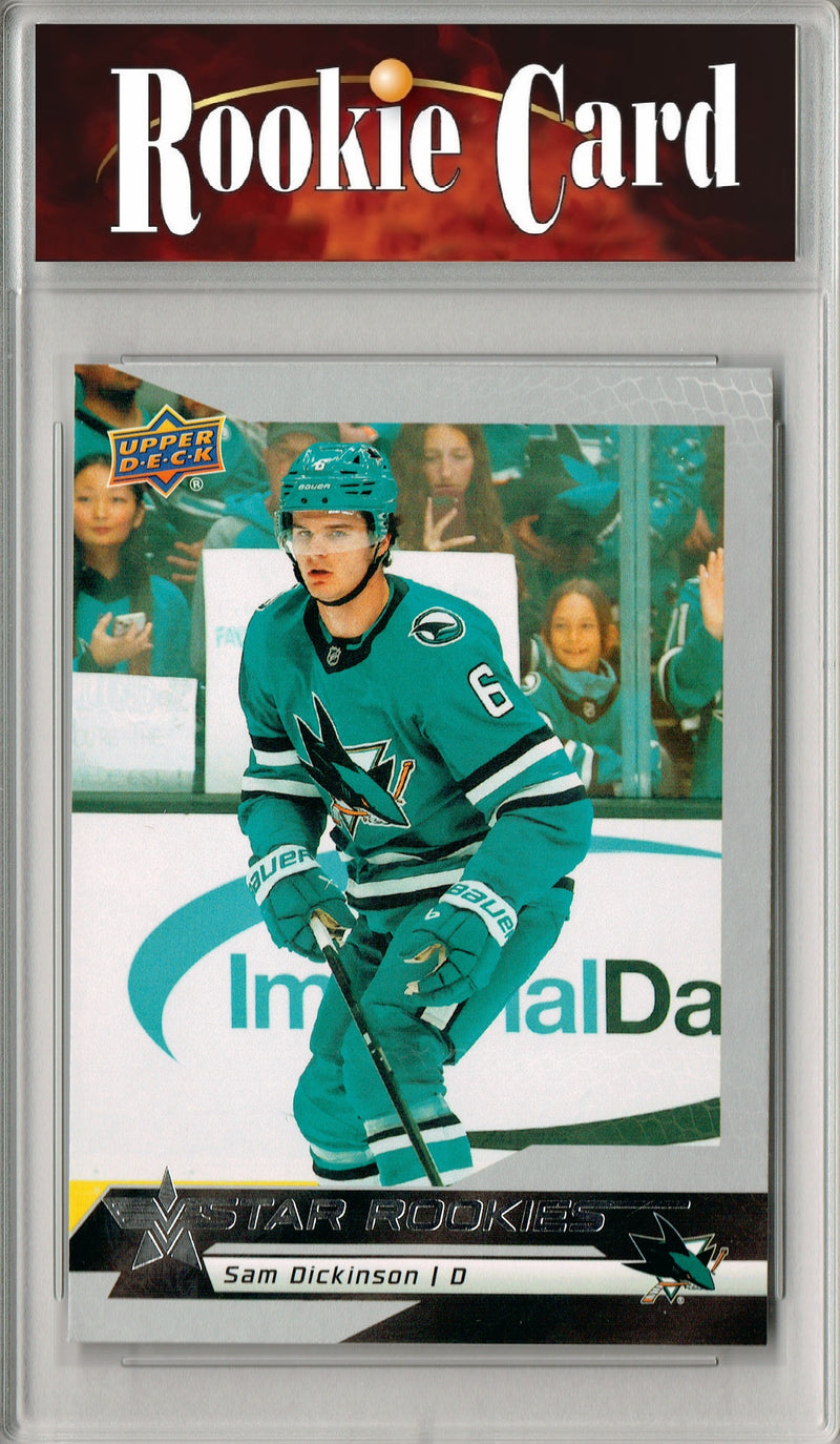 Certified Mint+ Sam Dickinson 2025 U.D. Star Rookies #14 Special Collection Rookie Card San Jose Sharks