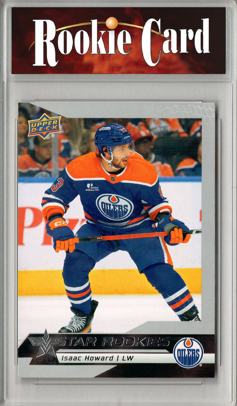 Certified Mint+ Isaac Howard 2025 U.D. Star Rookies #24 Special Collection Rookie Card Edmonton Oilers