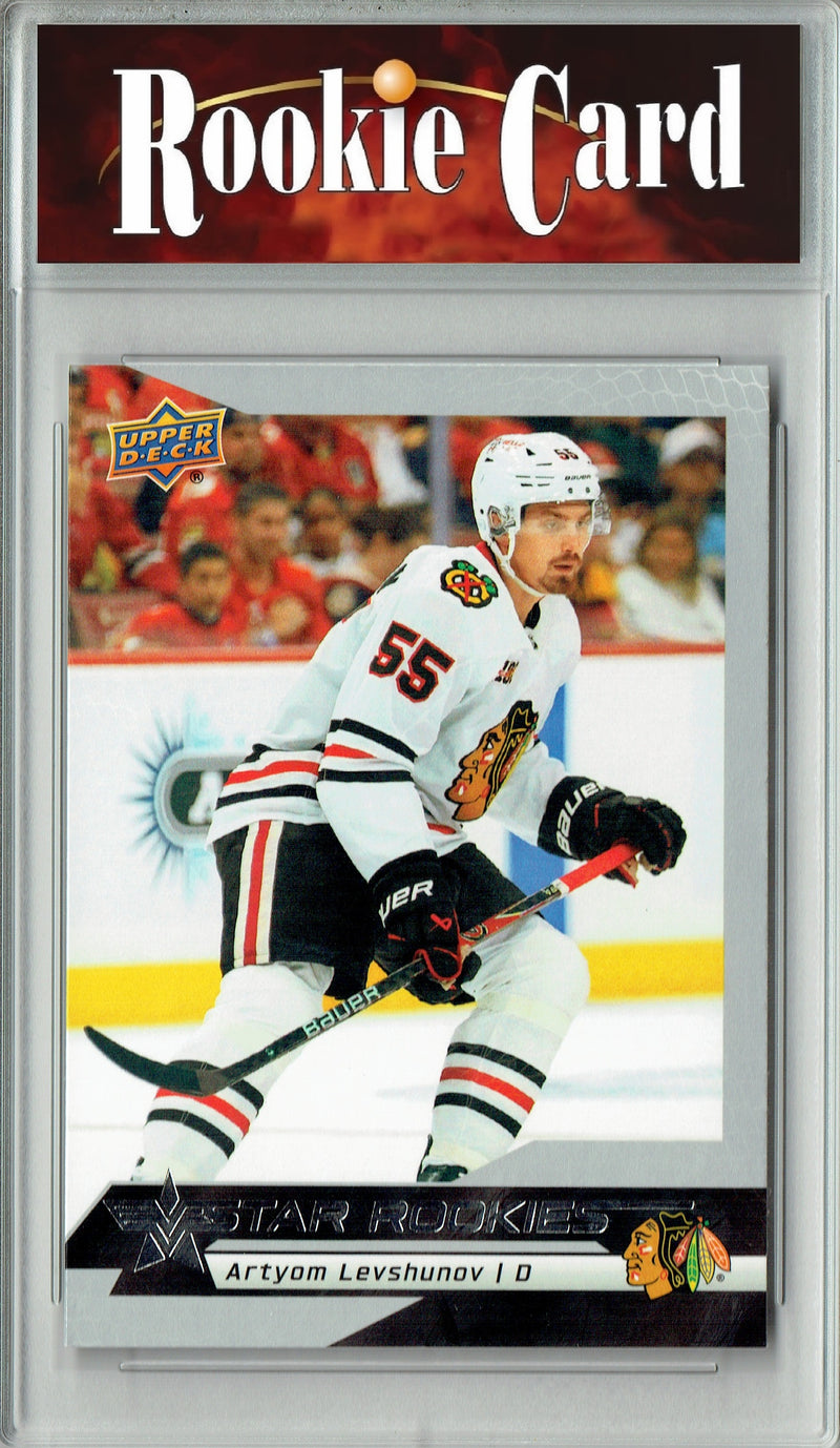 Certified Mint+ Artyom Levshunov 2025 U.D. Star Rookies #25 Special Collection Rookie Card Chicago Blackhawks
