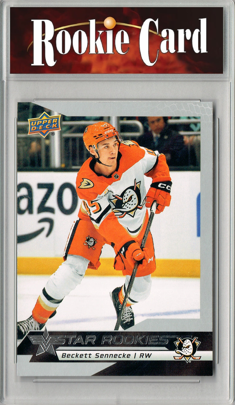 Certified Mint+ Beckett Sennecke 2025 U.D. Star Rookies #7 Special Collection Rookie Card Anaheim Ducks