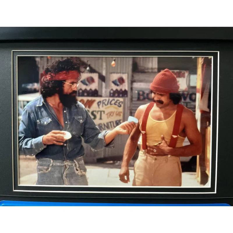 "Up in Smoke" Cheech & Chong's Fiberweed Van Movie Car License Plate Framed Memorabilia