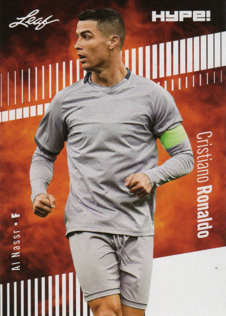 3) Mint Cristiano Ronaldo 2023 Leaf HYPE #110 Portugal, Juventus, Al Nassr Rare Trading Card Lot