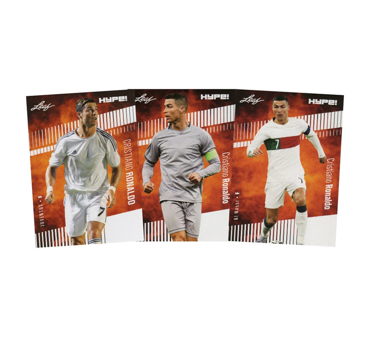 3) Mint Cristiano Ronaldo 2020-23 Leaf Hype! Portugal Juventus Al Nassr Card Lot