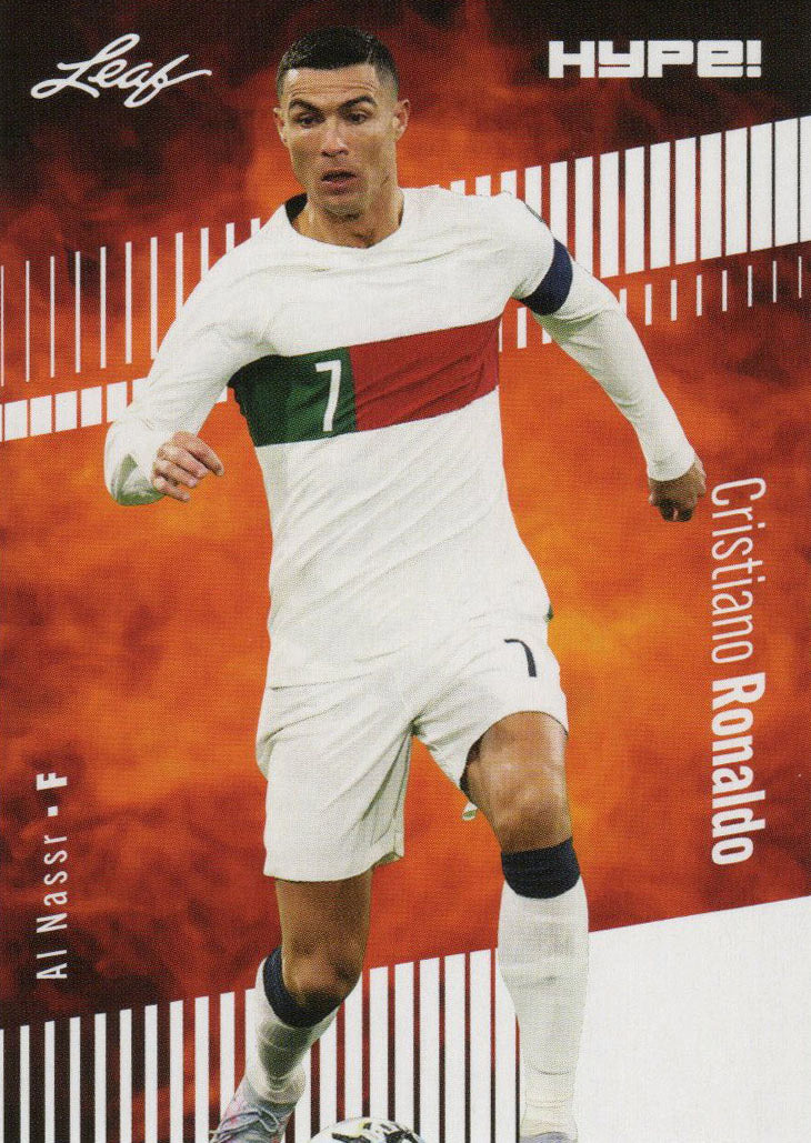 3) Mint Cristiano Ronaldo 2023 Leaf HYPE #110 Portugal, Juventus, Al Nassr Rare Trading Card Lot