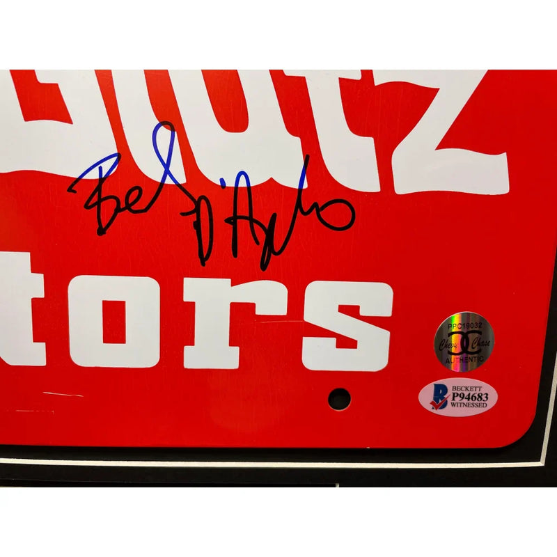 Vacation Chevy Chase / Beverly D'Angelo Dual Signed Movie Car License Plate Framed BAS JSA COA