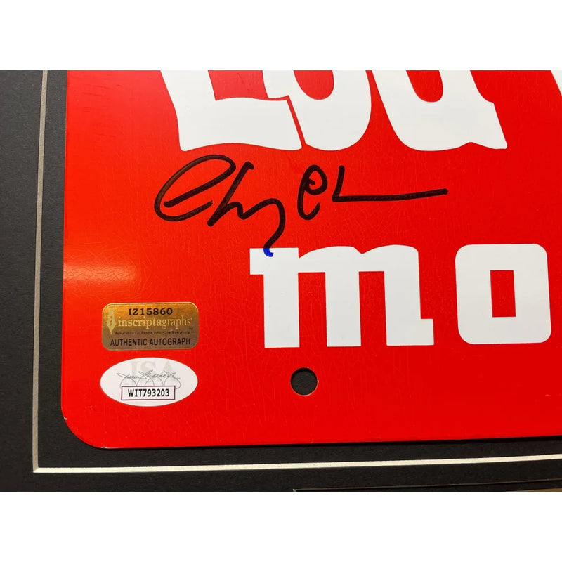 Vacation Chevy Chase / Beverly D'Angelo Dual Signed Movie Car License Plate Framed BAS JSA COA