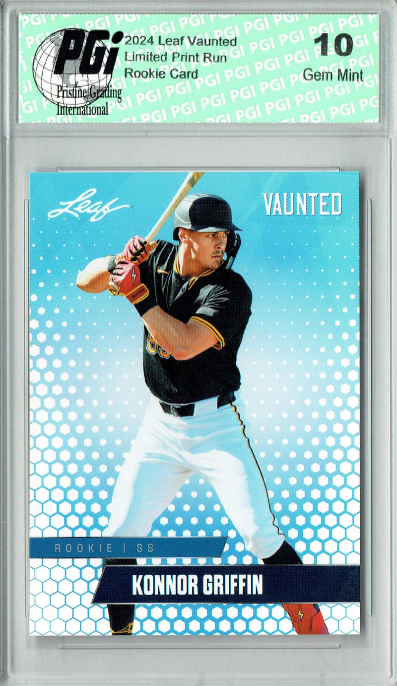 Konnor Griffin 2024 Leaf Vaunted #V-23 Just 5000 Made Rookie Card PGI 10