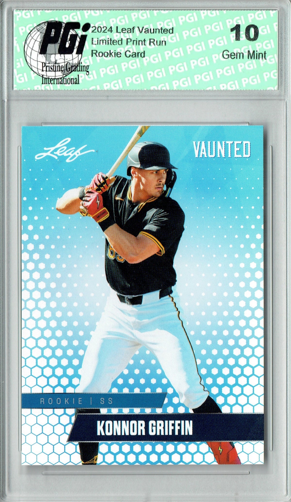 Konnor Griffin 2024 Leaf Vaunted #V-23 Just 5000 Made Rookie Card PGI — Rookie Cards