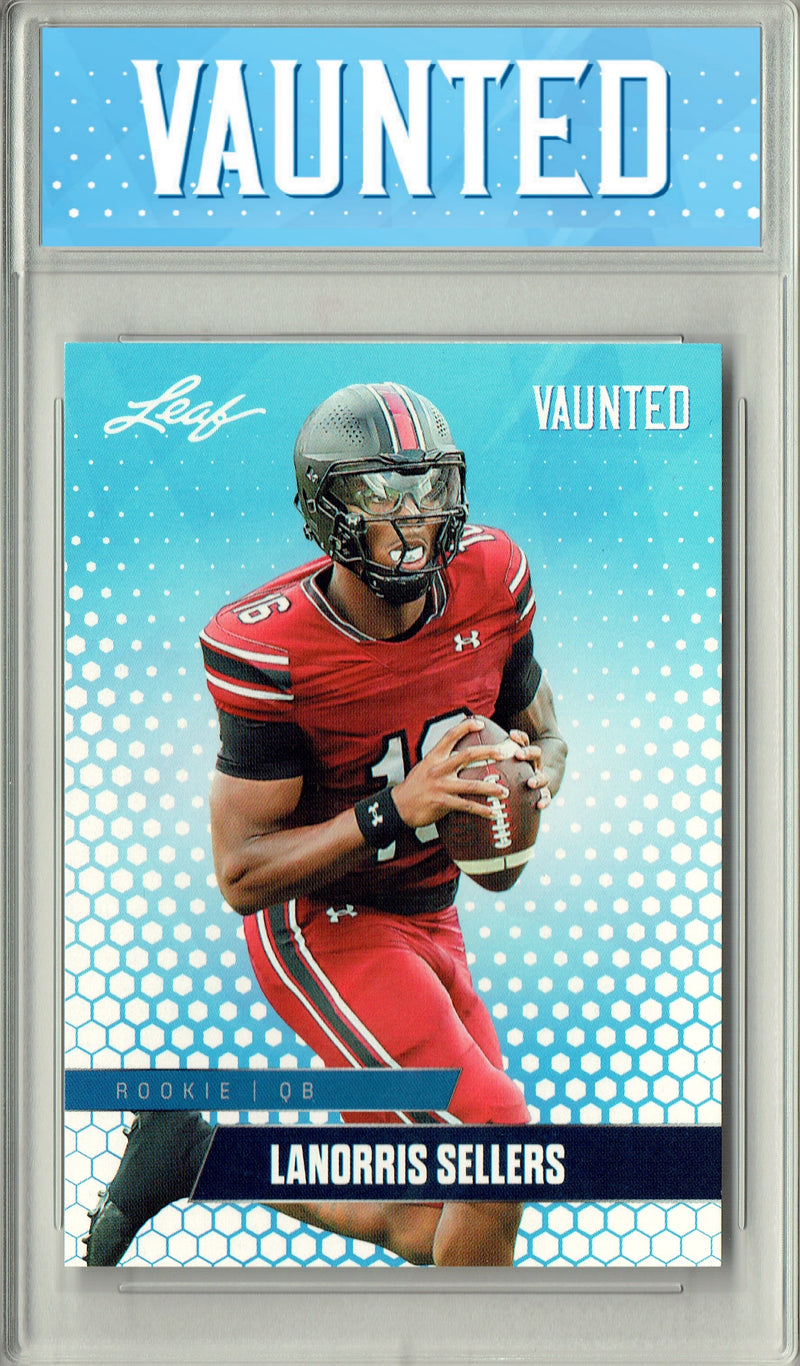 LaNorris Sellers Rookie Card South Carolina Football Trading Card 2025 Leaf Vaunted #V-11 Only 5k Made  Certified Mint+