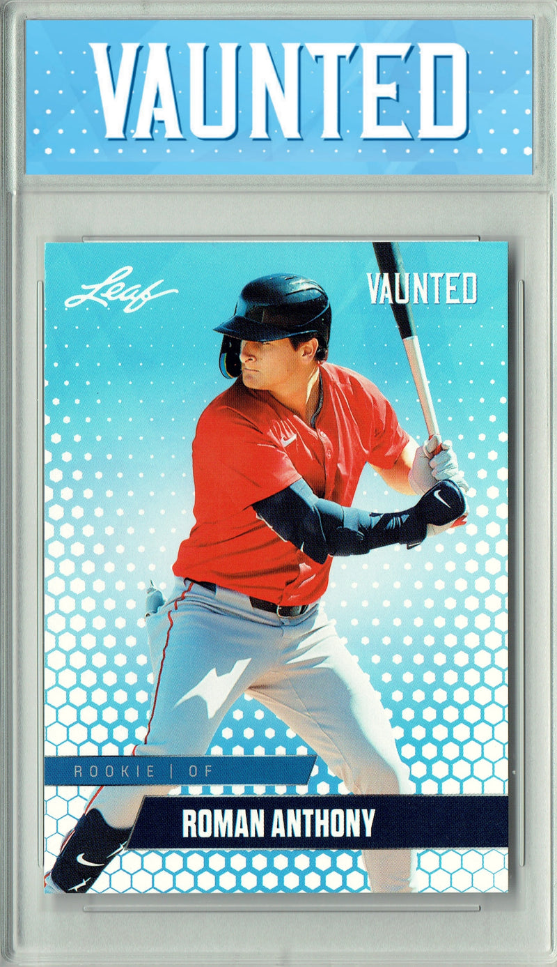 Certified Mint+ Roman Anthony 2024 Leaf Vaunted #V-25 Just 5000 Made Rookie Card Boston Red Sox