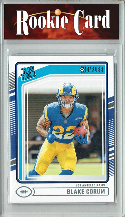 Certified Mint+ Blake Corum 2024 Donruss #322 Football Rookie Card Los Angeles Rams