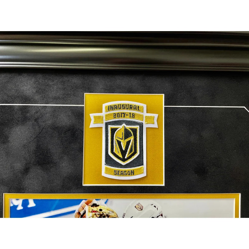 Vegas Golden Knights 1st Season Stanley Cup Signed Tickets Framed Fleury Karlsson Marchessault Smith