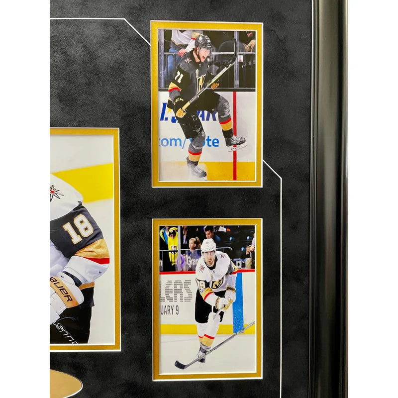 Vegas Golden Knights 1st Season Stanley Cup Signed Tickets Framed Fleury Karlsson Marchessault Smith