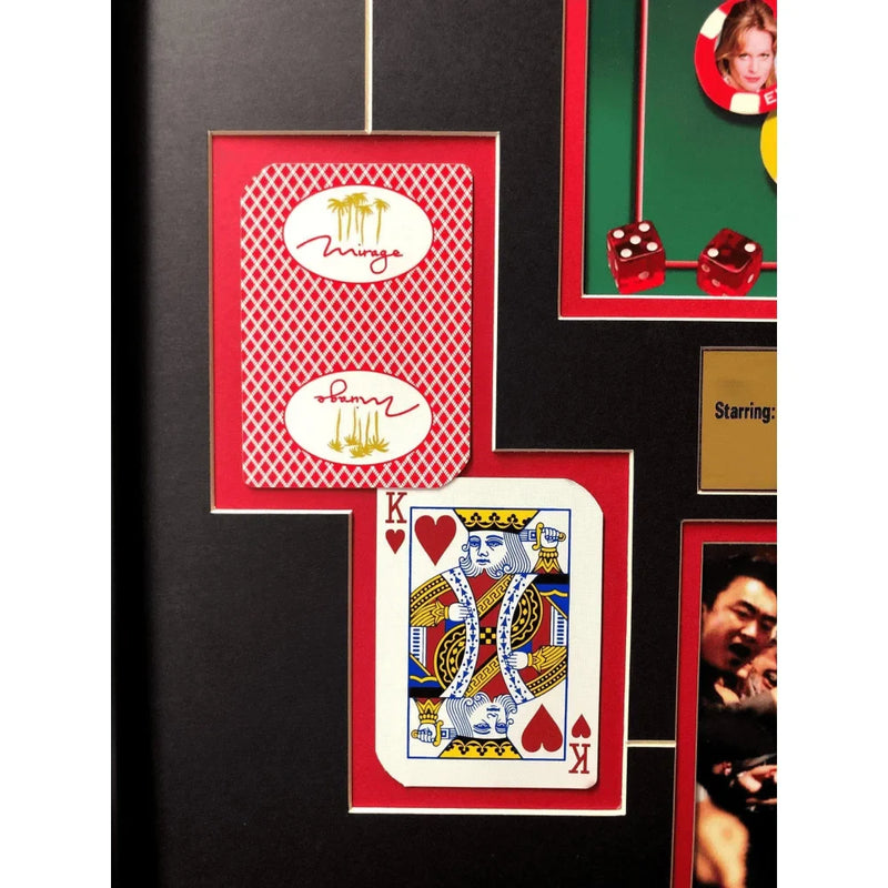 "Vegas Vacation" Movie Poster Collage W/ Authentic Playing Cards & Poker Chip Framed Photo Chevy