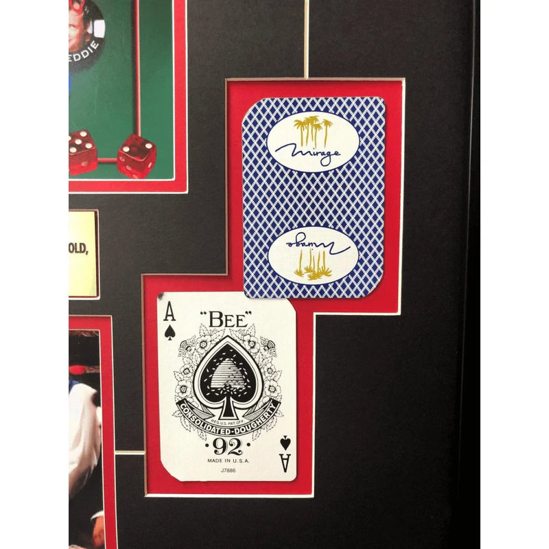 "Vegas Vacation" Movie Poster Collage W/ Authentic Playing Cards & Poker Chip Framed Photo Chevy