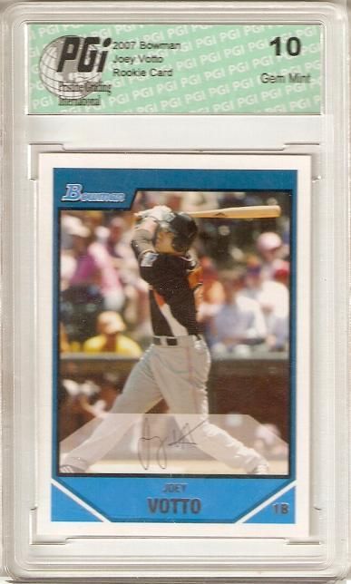 Joey Votto 2007 Bowman Draft #BDPP98 Rookie Card PGI 10
