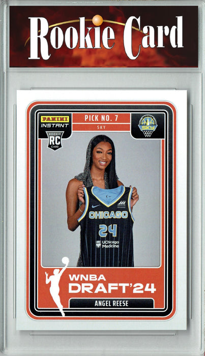 Certified Mint+ Angel Reese 2024 Panini Instant #DN-6 WNBA Draft Night Rookie Card Chicago Sky