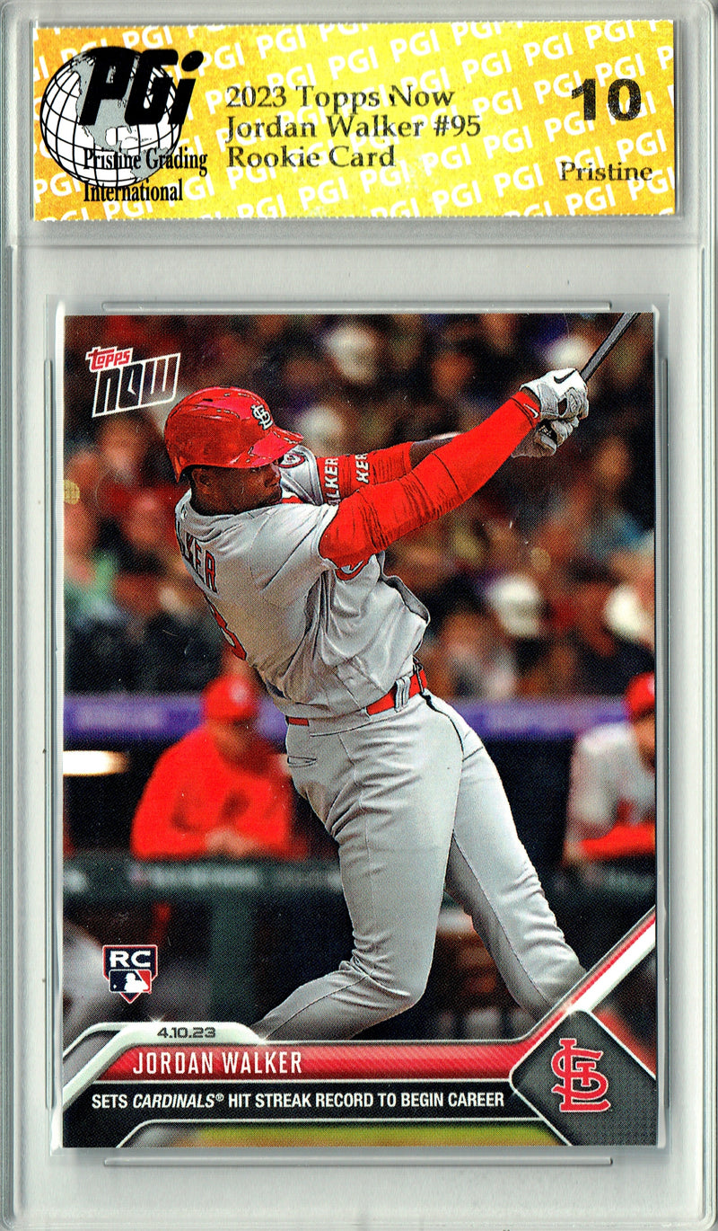 Jordan Walker 2023 Topps Now #95 PRISTINE Rookie Card PGI 10