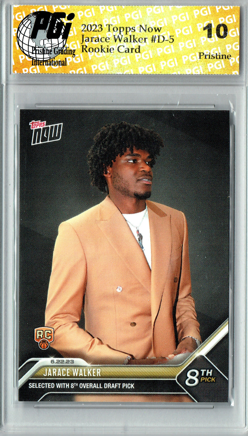 Jarace Walker 2023 Topps Now #D-5 PRISTINE Rookie Card PGI 10