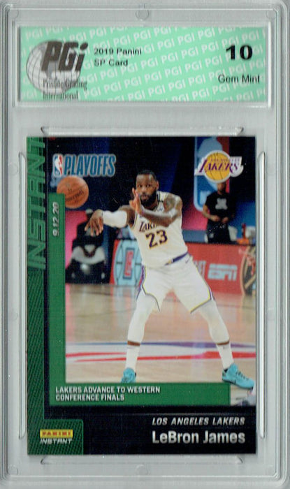 Lebron James 2019 Panini Instant #193 Green SSP Only TEN Made Card PGI 10