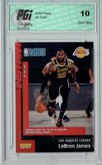 Lebron James 2019 Panini Instant #171 1 of 2067 Made Card PGI 10