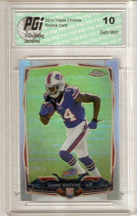 Sammy Watkins 2014 Topps Chrome #138 REFRACTOR Rookie Card PGI 10