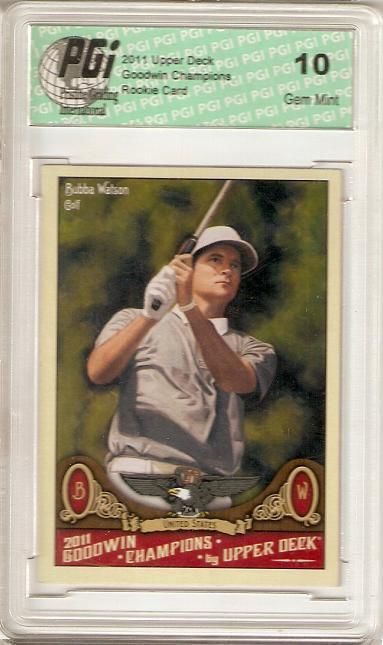 Bubba Watson 2011 Upper Deck Goodwin Champions Golf Rookie Card PGI 10