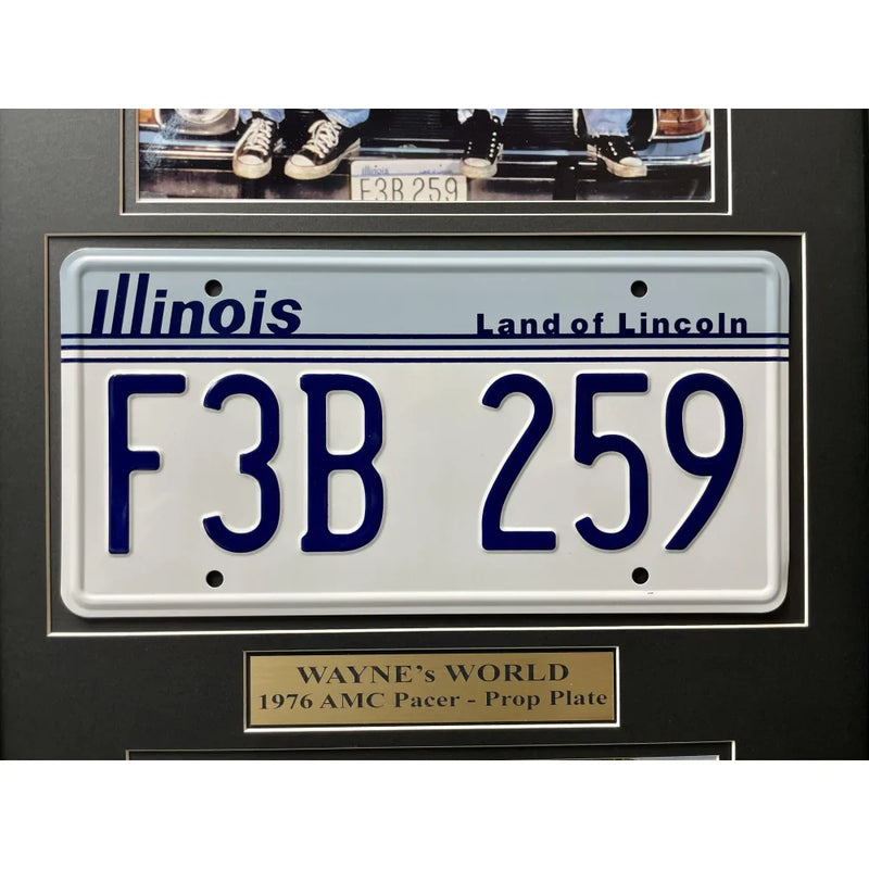 "Wayne's World" Dana Carvey's Mirthmobile Movie Car License Plate Framed Memorabilia Garth