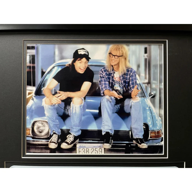 "Wayne's World" Dana Carvey's Mirthmobile Movie Car License Plate Framed Memorabilia Garth