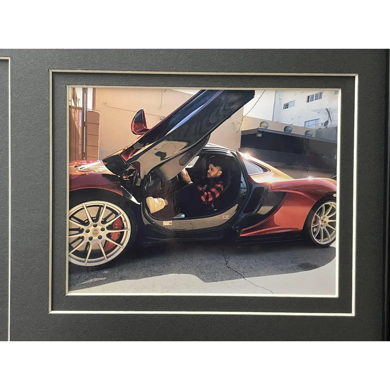 The Weeknd Autographed Starboy Red Lp Album Framed Collage PSA/DNA COA Signed Weekend