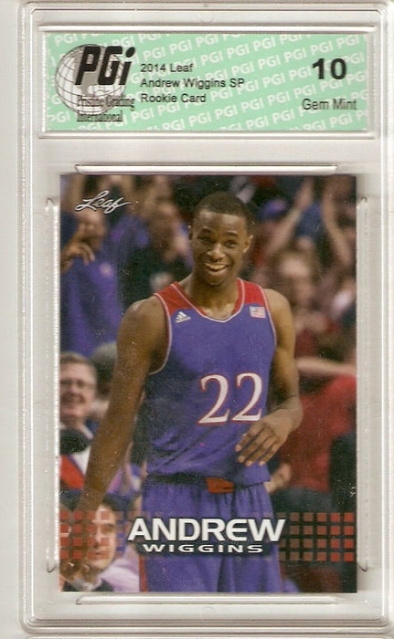 Andrew Wiggins 2014 Leaf Limited Edition AW-03 Rookie Card PGI 10