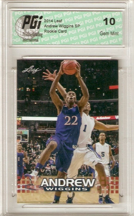 Andrew Wiggins 2014 Leaf Limited Edition AW-04 Rookie Card PGI 10