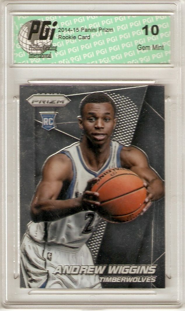 2014-15 Panini Prizm #251 Andrew Wiggins Chrome NBA Rookie Card PGI 10