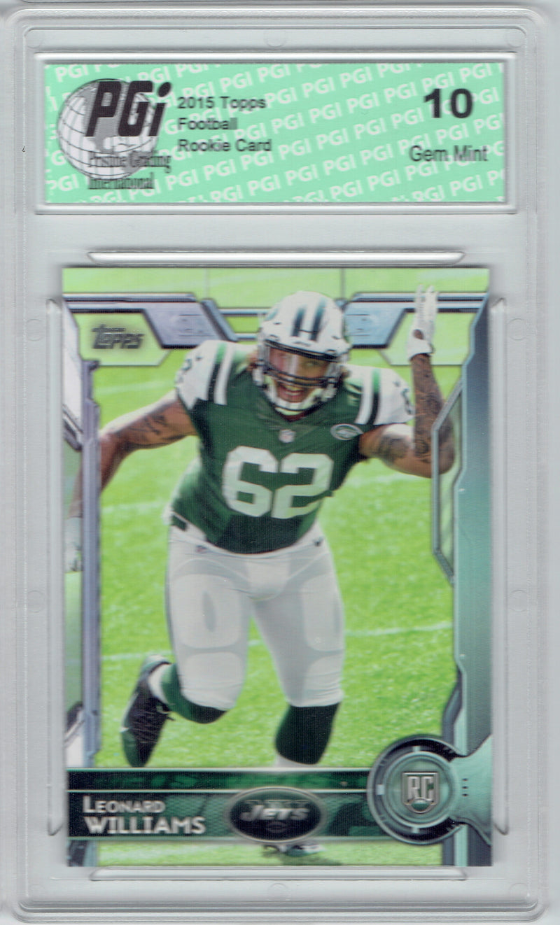 Leonard Williams 2015 Topps Football #479 New York Rookie Card PGI 10