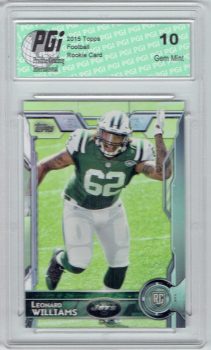 Leonard Williams 2015 Topps Football #479 New York Jets Rookie Card PGI 10