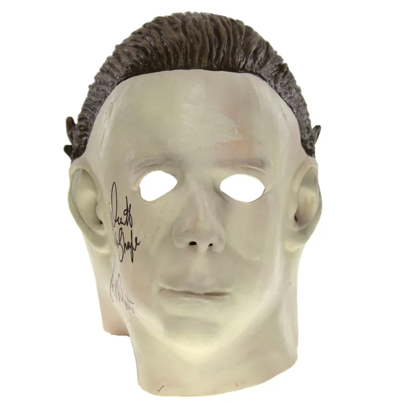 William Shatner / Nick Castle Dual Autographed Michael Myers Halloween Mask JSA