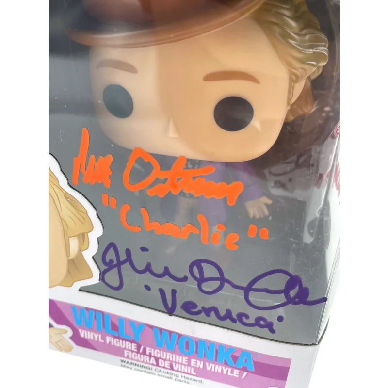 Willy Wonka & Chocolate Factory Kids X4 Signed Funko Pop JSA COA Autographed