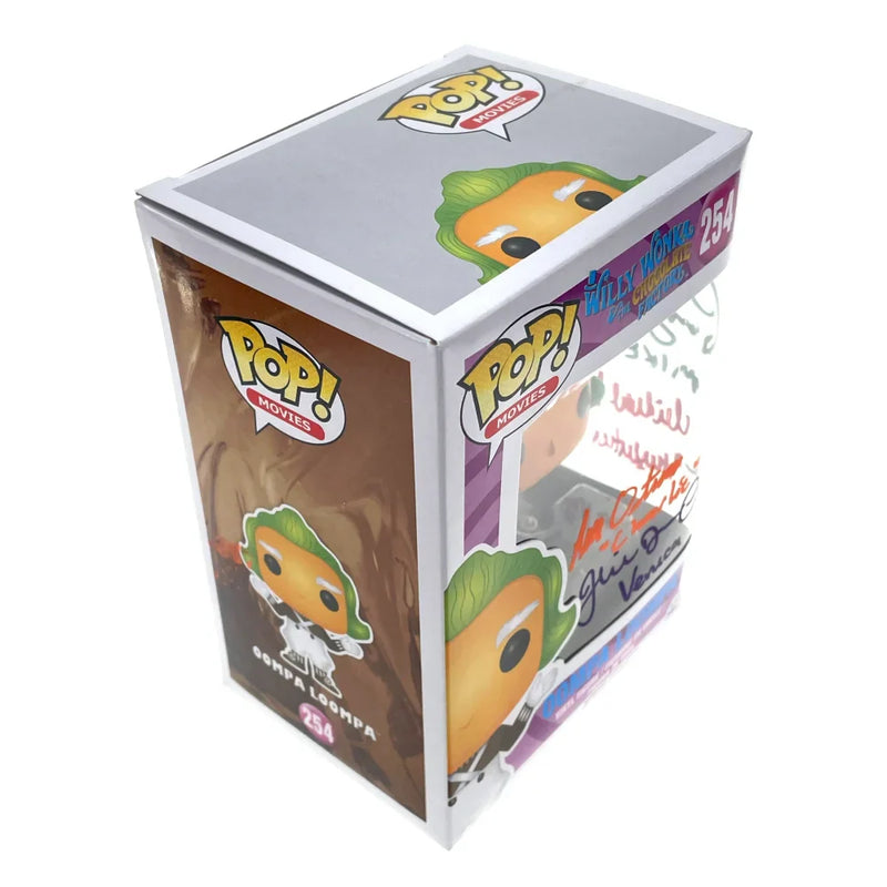 Willy Wonka & Chocolate Factory Kids X4 Signed Oompa Loompa Funko Pop JSA COA Autographed