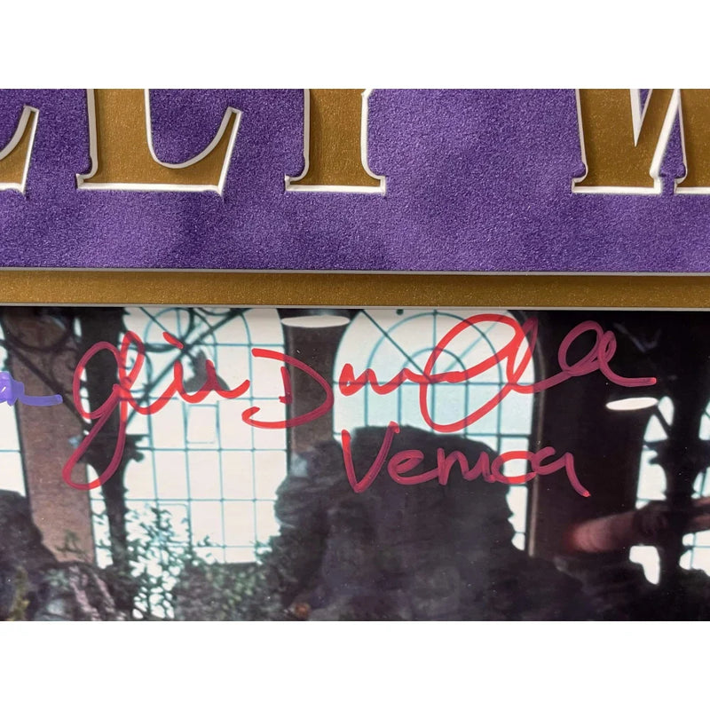 Willy Wonka Kids X5 Signed Framed 11x14 Photo Golden Ticket Paris Themmen COA Autograph Black