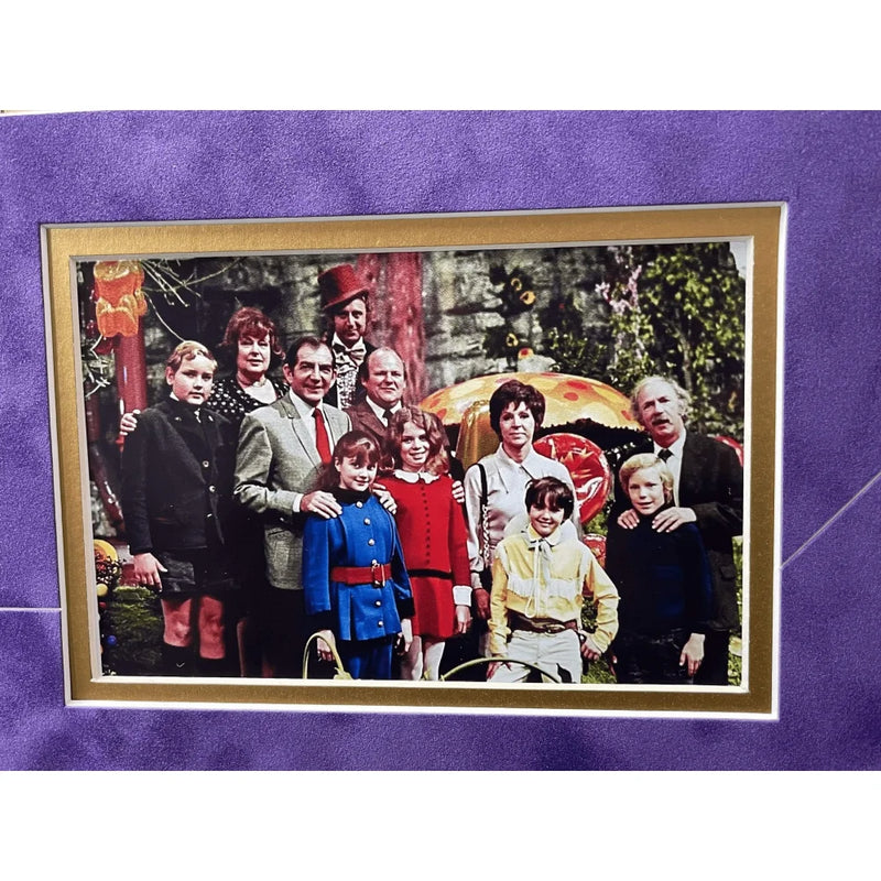 Willy Wonka Kids X5 Signed Framed 11x14 Photo Golden Ticket Paris Themmen COA Autograph