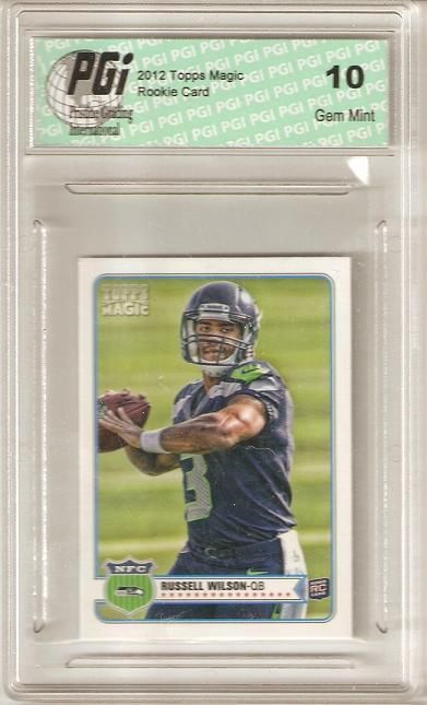 Russell Wilson 2012 Topps Magic MINI SP Seahawks Rookie Card PGI 10