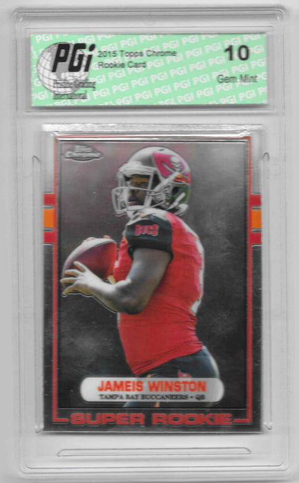 Jameis Winston 2015 Topps Chrome #89-JW 1989 Throwback Rookie Card PGI 10