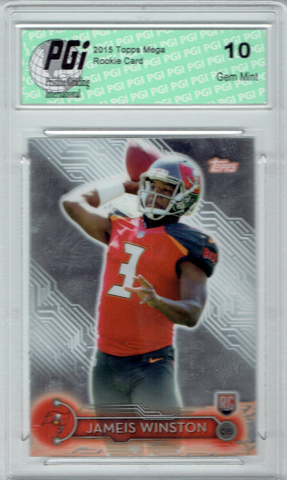 Jameis Winston 2015 Topps Mega Chrome #1 Rookie Card PGI 10 Bucs