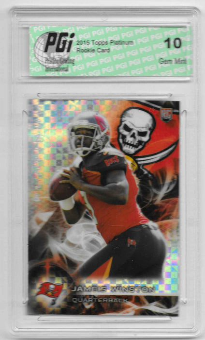 Jameis Winston 2015 Topps Platinum Xfractor Rookie Card #101 PGI 10 Bucs