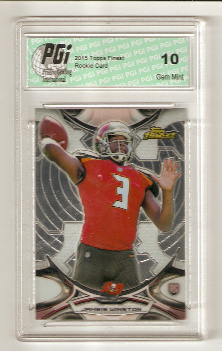 Jameis Winston 2015 Topps Finest #70 Rookie Card PGI 10 Buccaneers