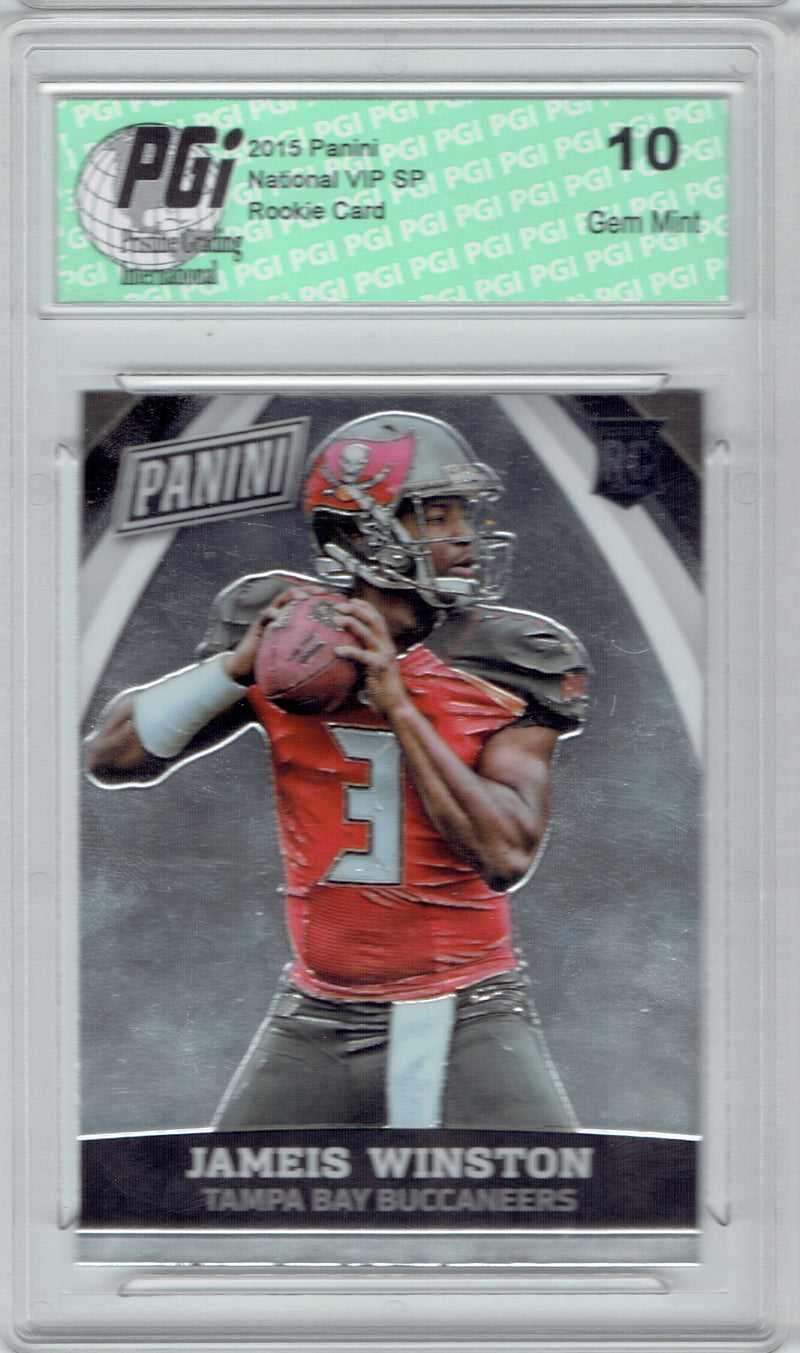 Jameis Winston 2015 Panini National VIP SP Rookie Card #35 PGI 10