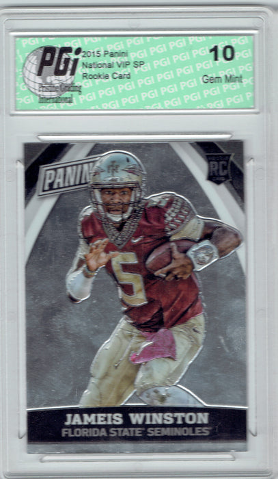 Jameis Winston 2015 Panini National VIP SP Rookie Card #82 PGI 10