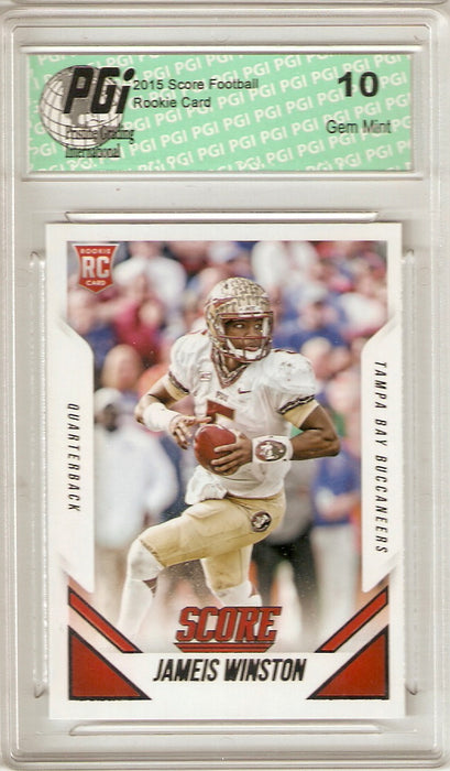 2015 Score Rookie Card #366 Jameis Winston PGI 10