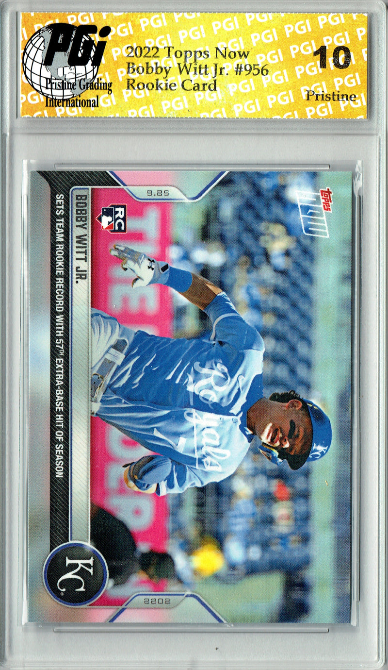 Bobby Witt Jr. 2022 Topps Now #956 PRISTINE Rookie Card PGI 10