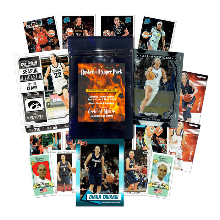 2024 WNBA Rookie Card Superpack! Caitlin Clark, Angel Reese & More! 15+ cards!